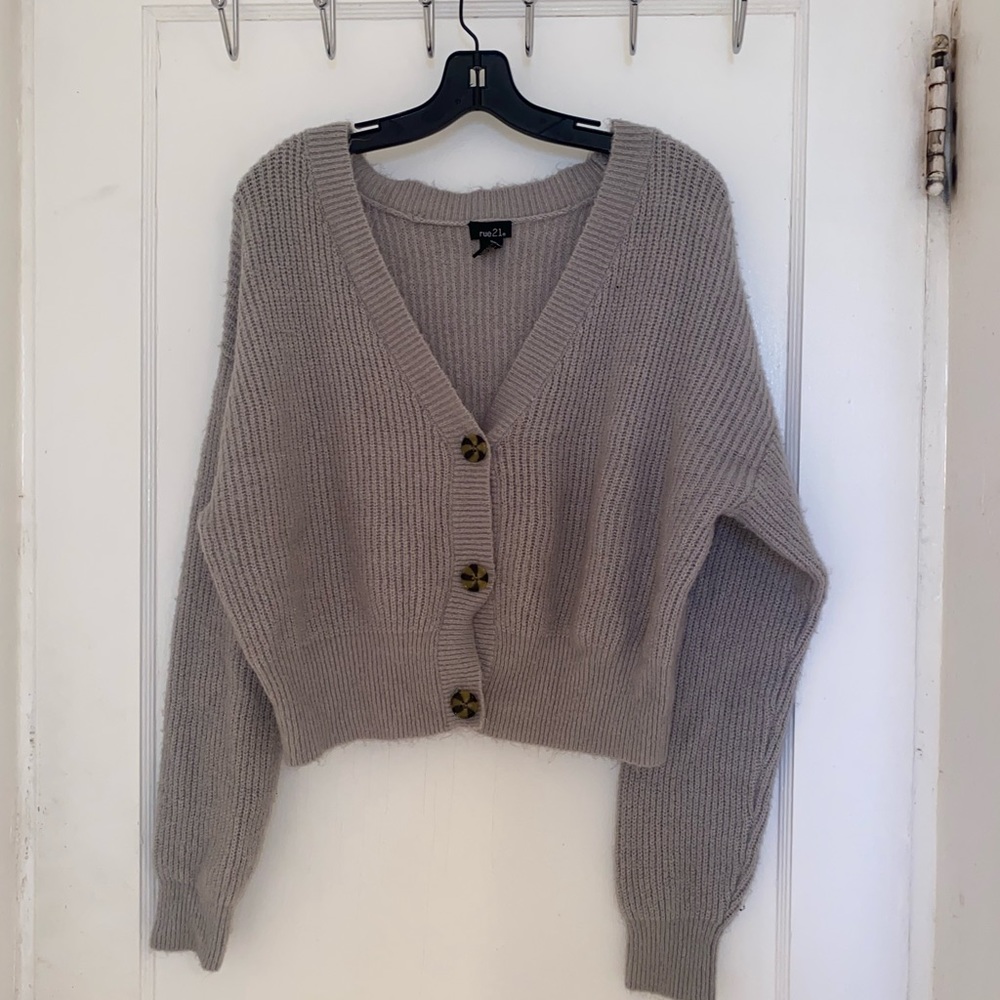 Grey cardigan